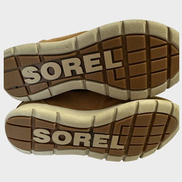 Sorel Womens Size 6.5 Joan Fur Lined Leather Waterproof Camel Brown Snow Boots - Picture 12 of 13